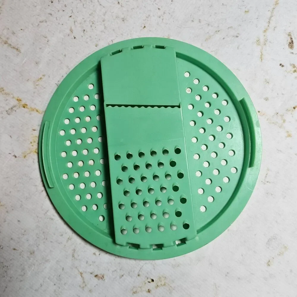 Vintage Tupperware Green Grater Shredder Insert Replacement Part Plastic Kitchen